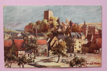Ansichtskarte AK Sonnenberg 1920 Burg Ruie Gebäude Charles F Flower Architektur Ortsansicht Hessen